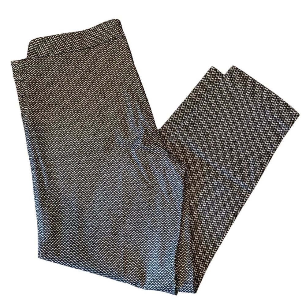 Zac & Rachel Pull On Herringbone Skinny Ponte Trouser Size 12